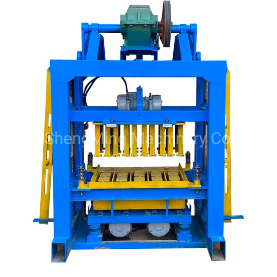 Qtj4-40 Máquina de fabricação de blocos de cimento de tijolos Máquina de concreto pré-moldado