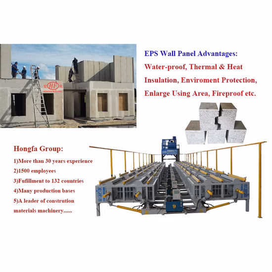 Máquina para fabricar painel de parede sanduíche de concreto pré-moldado leve